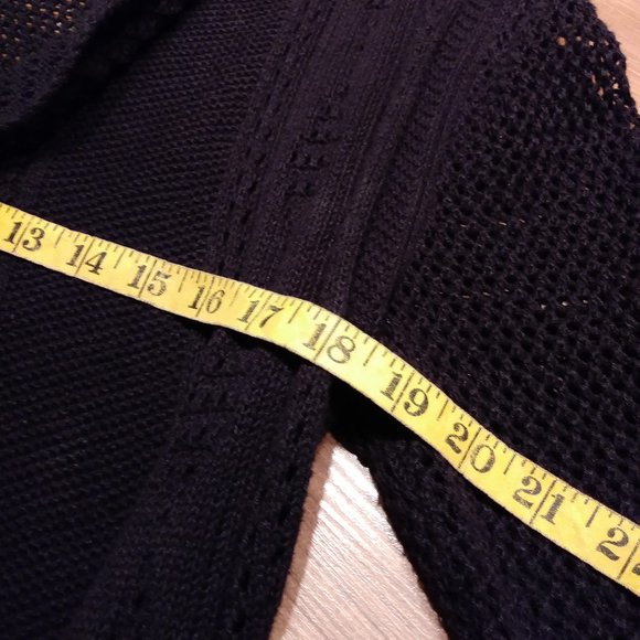 JONES NEW YORK SPORT TUNIC KNIT SHAWL SWEATER - Picture 8 of 9